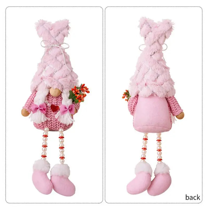 Valentine Gnomes 2X Indoor Gnomes Dolls Valentine Gnomes Plush Decoration For Home Table Gnomes