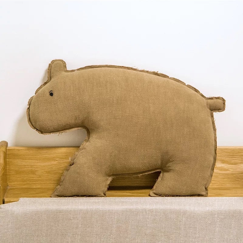 Animal Pillow Cute Rabbit Bear Animal Pillow Bedroom Decoration Pillow Lying Down Pillow - Plushy Mart