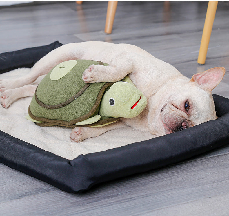 Dog puzzle tortoise plush toy - Plushy Mart