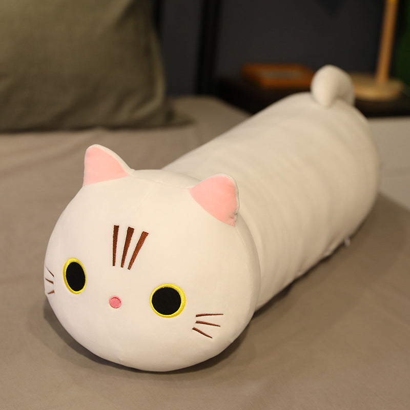 Large Size Cartoon Cat Plush Toys Stuffed Cloth Doll Long Animal Pillow Cushion - Plushy Mart