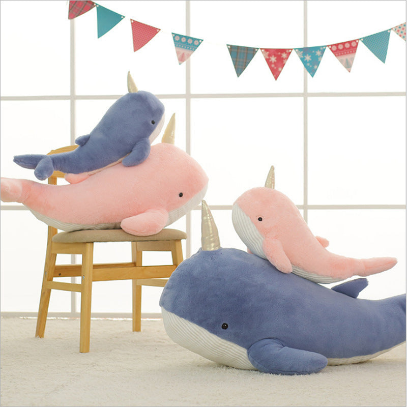 Narwhal pillow is soft and cute - Plushy Mart