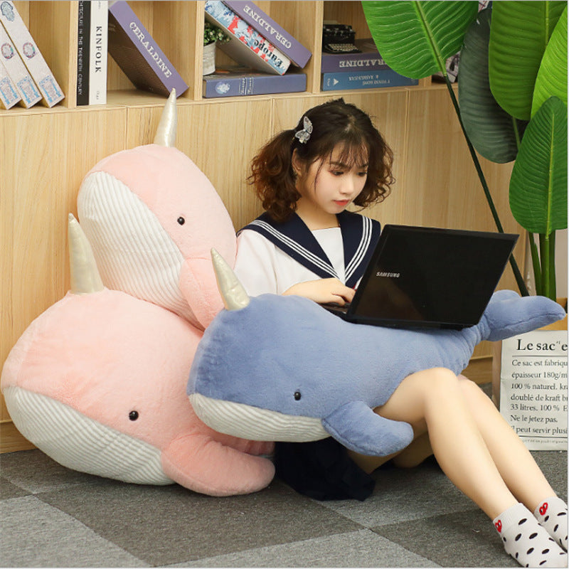 Narwhal pillow is soft and cute - Plushy Mart