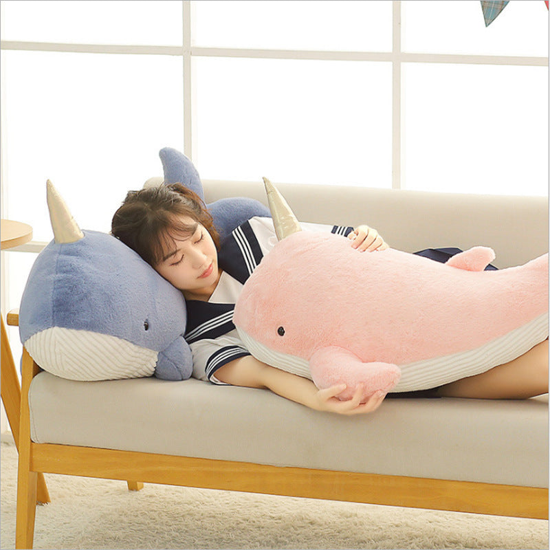 Narwhal pillow is soft and cute - Plushy Mart