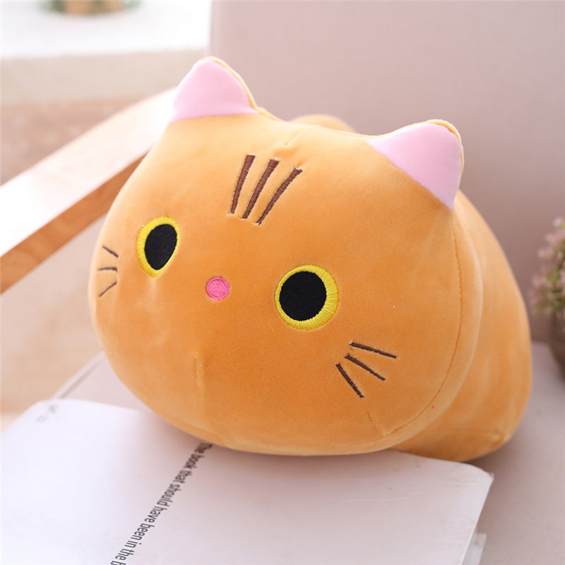 Large Size Cartoon Cat Plush Toys Stuffed Cloth Doll Long Animal Pillow Cushion - Plushy Mart