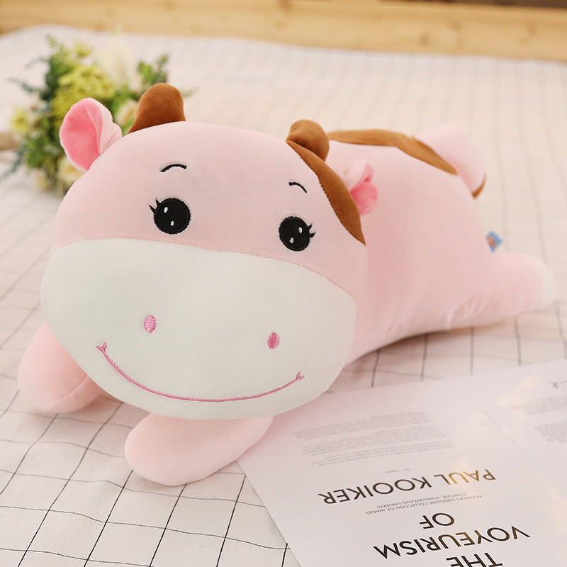 Cartoon Cute Soft Cuddly Cow Pillow Plush Toy - Plushy Mart