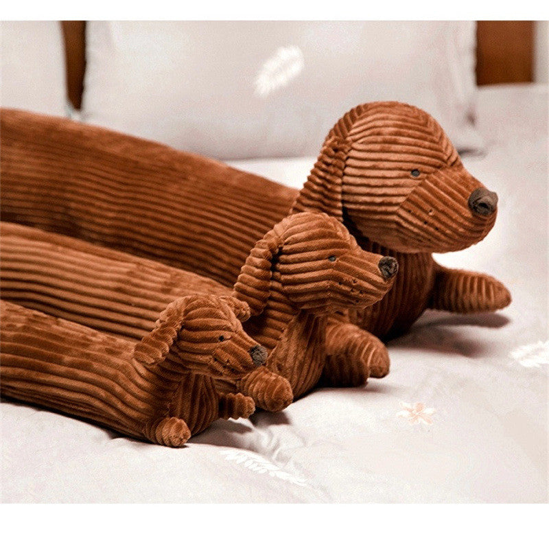 Brown Cute Dachshund Long Sofa Home Decor Pillow - Plushy Mart