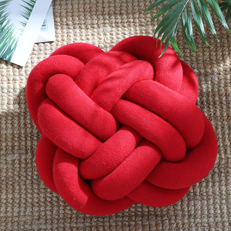 Sofa Pillow Office Nap Craft Pillow Knot Throw Pillow - Plushy Mart