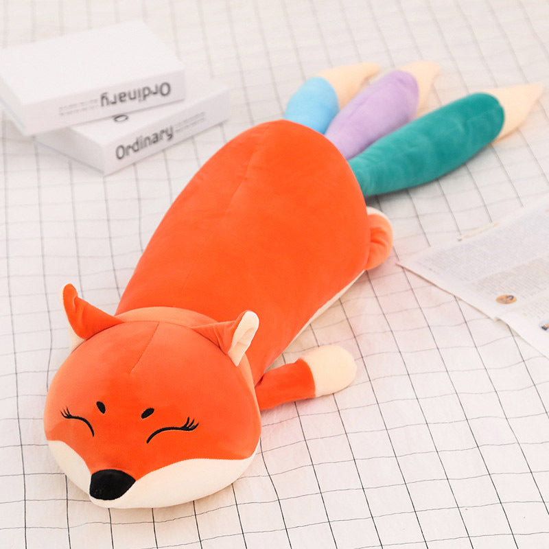 Fox plush toy boy sleeping pillow - Plushy Mart