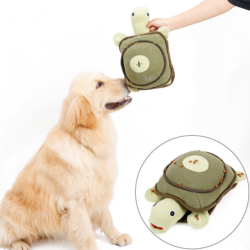 Dog puzzle tortoise plush toy - Plushy Mart