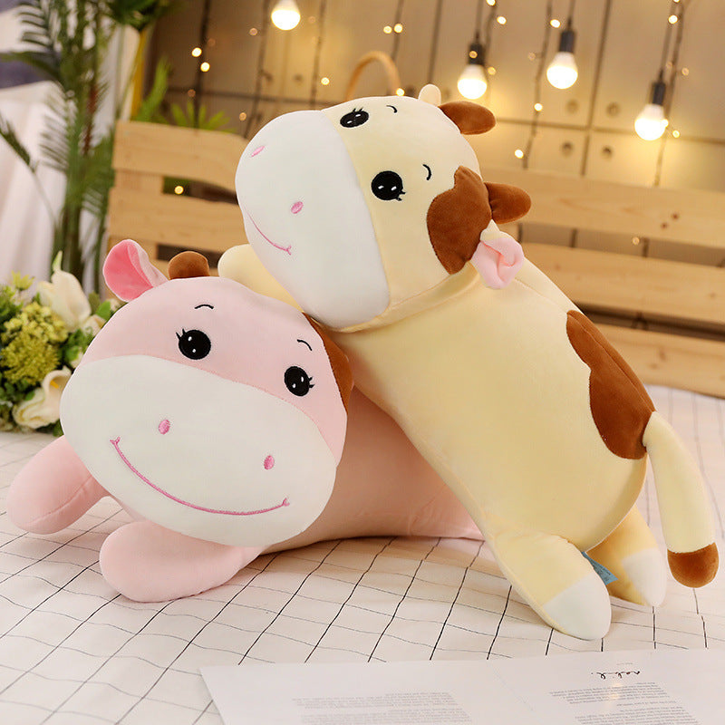 Cartoon Cute Soft Cuddly Cow Pillow Plush Toy - Plushy Mart