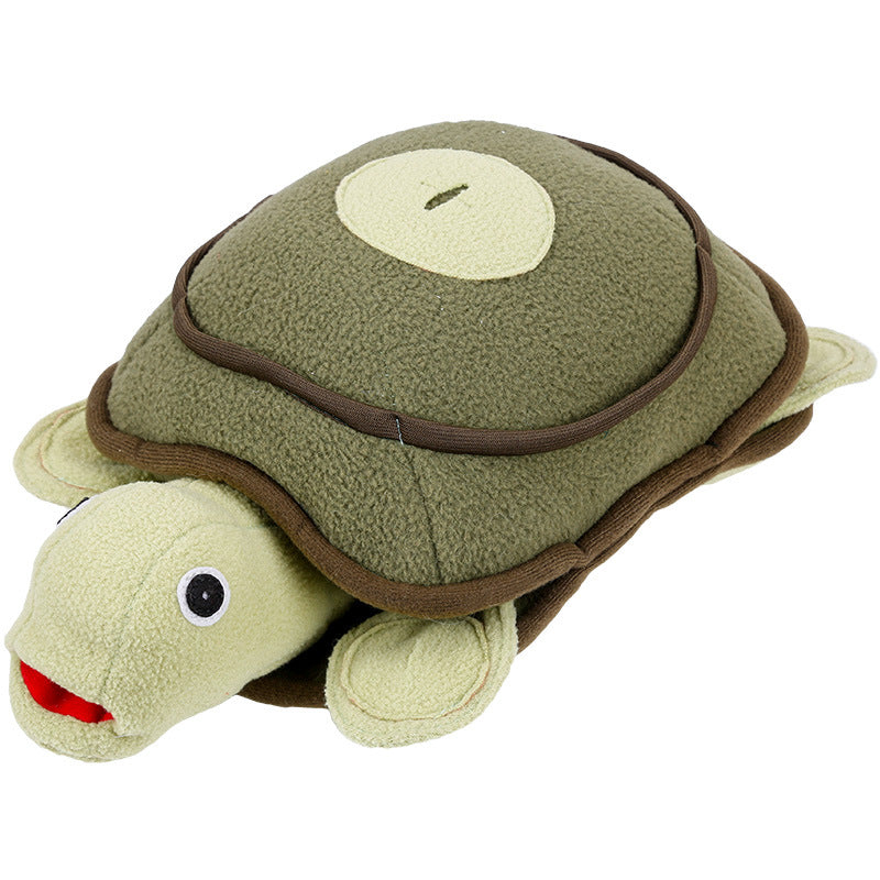 Dog puzzle tortoise plush toy - Plushy Mart