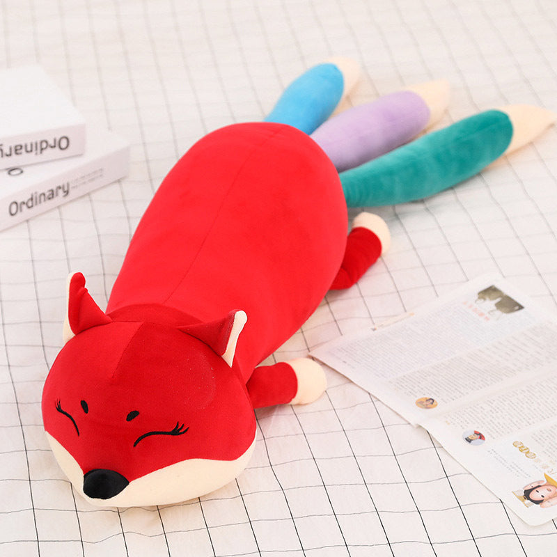 Fox plush toy boy sleeping pillow - Plushy Mart