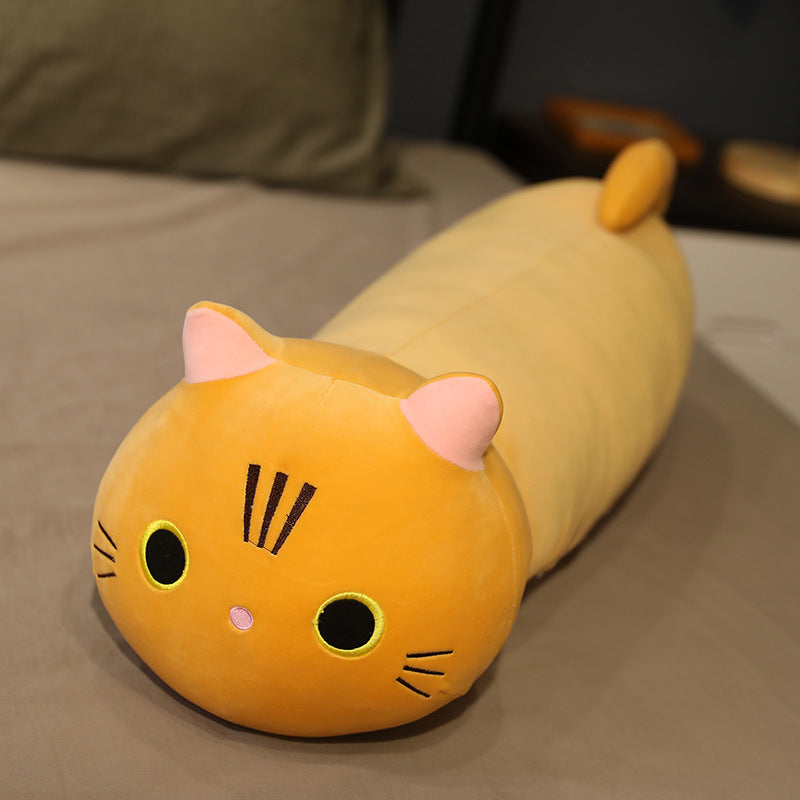 Large Size Cartoon Cat Plush Toys Stuffed Cloth Doll Long Animal Pillow Cushion - Plushy Mart