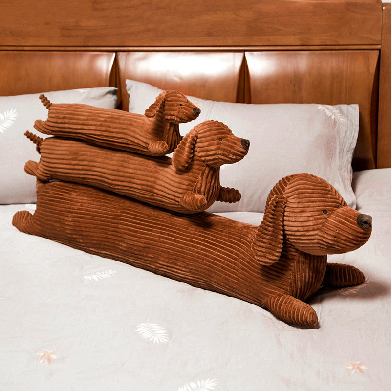 Brown Cute Dachshund Long Sofa Home Decor Pillow - Plushy Mart