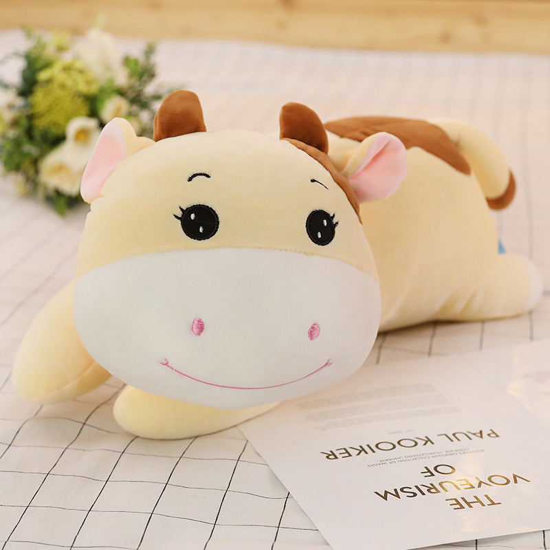 Cartoon Cute Soft Cuddly Cow Pillow Plush Toy - Plushy Mart