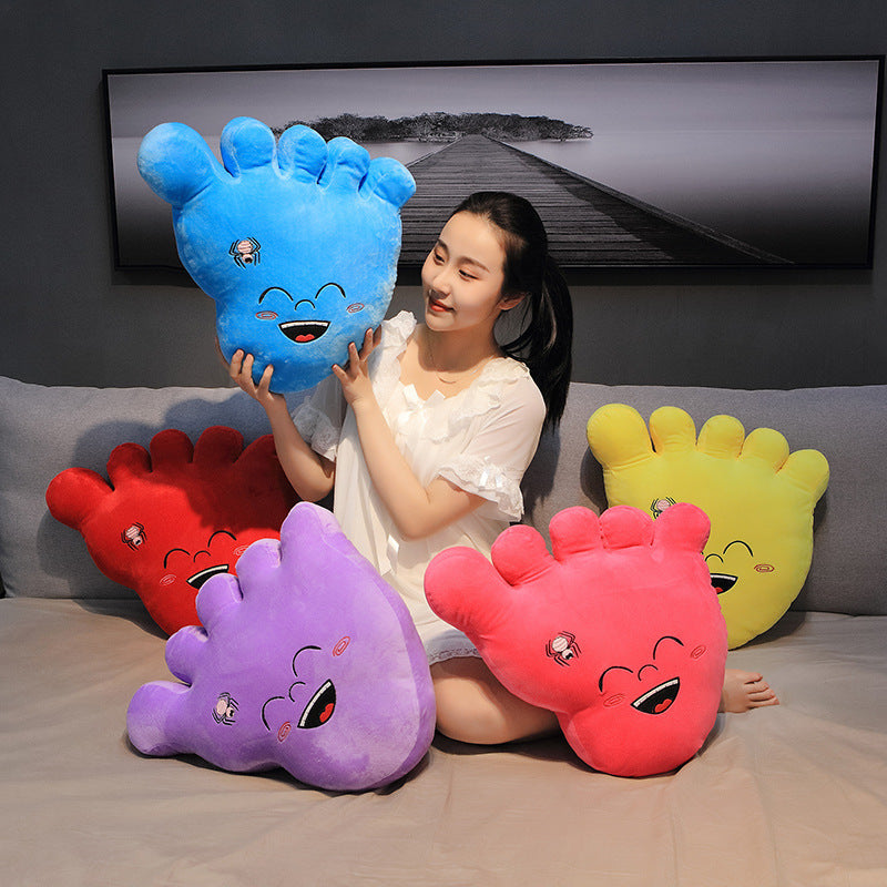 Creative Big Feet Nap Pillow Plush Toys Contented Chang Le - Plushy Mart