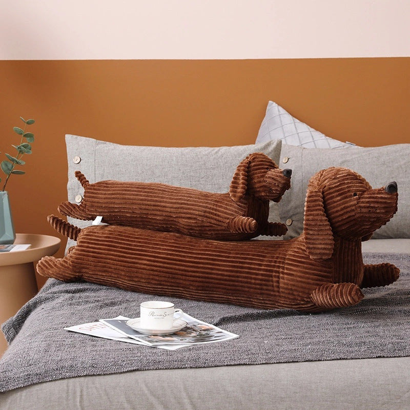 Brown Cute Dachshund Long Sofa Home Decor Pillow - Plushy Mart