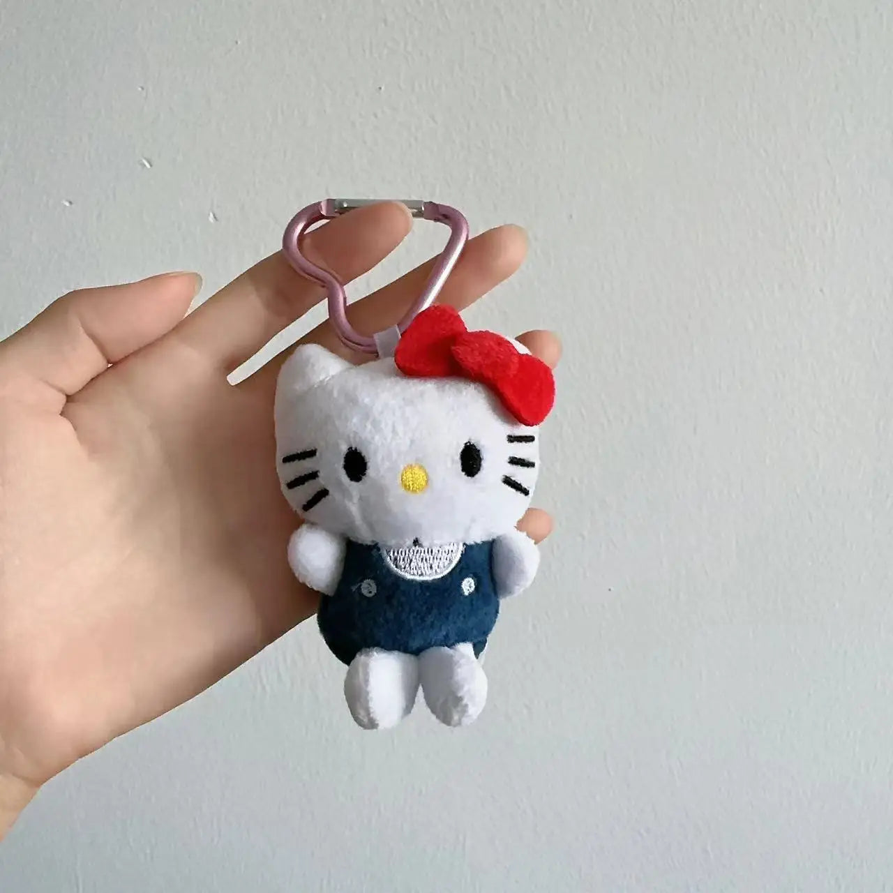 10cm Sanrio Plush Stuffed Soft Doll Keychain Cartoon Hello Kitty Plushies Bag Pendant Accessories Girls Gift Kids Toys