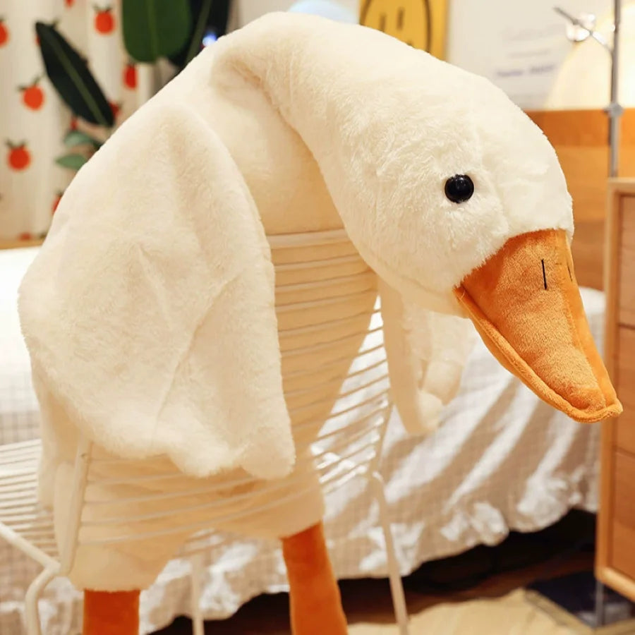 Goose Plush Stuffed Animal Cute Duck Plush Toy, Goose Plush Soft Swan Hugging Pillow Room Decor Birthday Gift