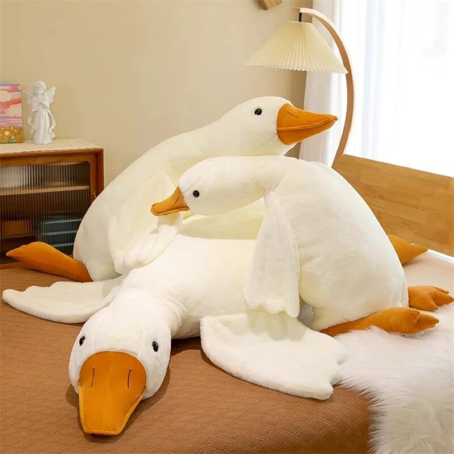 Goose Plush Stuffed Animal Cute Duck Plush Toy, Goose Plush Soft Swan Hugging Pillow Room Decor Birthday Gift