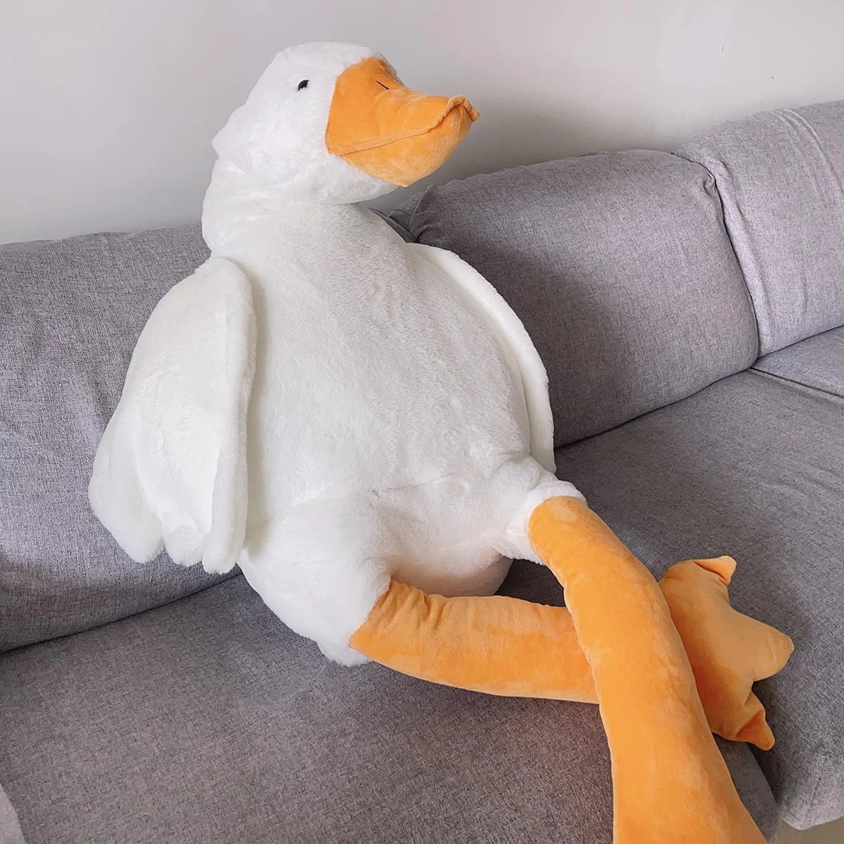 Goose Plush Stuffed Animal Cute Duck Plush Toy, Goose Plush Soft Swan Hugging Pillow Room Decor Birthday Gift