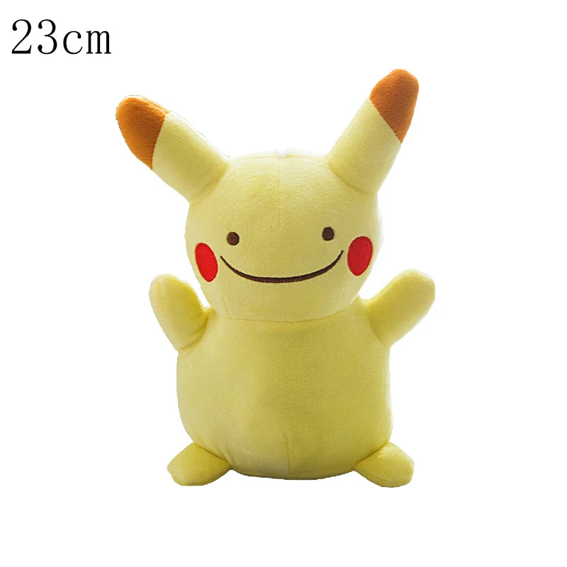 Pokemon Double Sided Ditto Flip Reversible Plush Toy Cartoon Image Expression Eevee Lapras Snorlax Gengar Stuffed Doll Gift