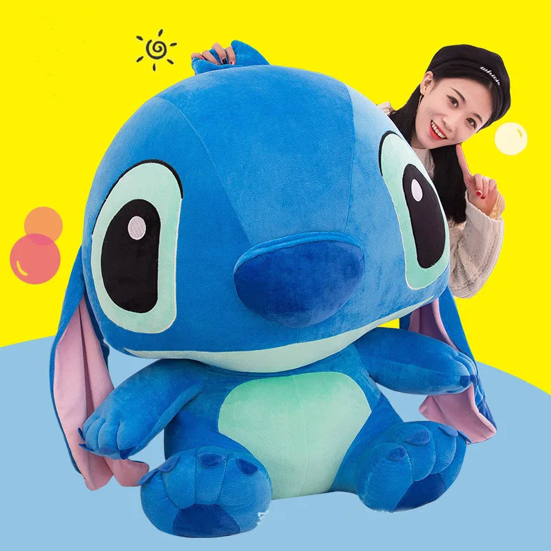 Kawaii Stitch Long Ears Plush Toys Disney Cute Dolls Soft Pillows for Baby Kids Dear Person Gift Cartoon Lilo Stitch Doll Toys