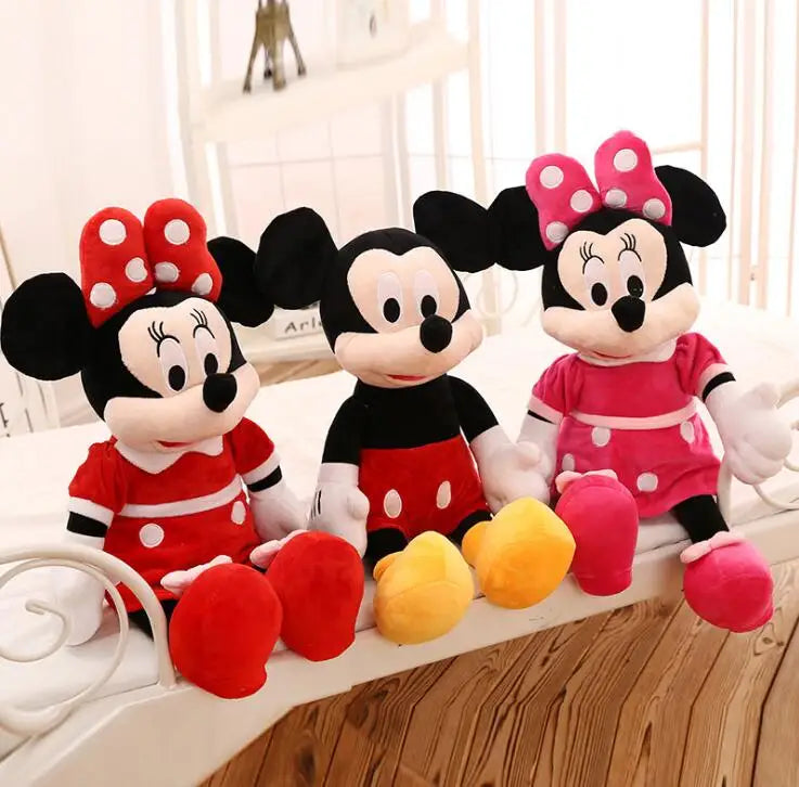 Premium 40/50cm Mickey Mouse Minnie Plush Dolls - Plushy Mart