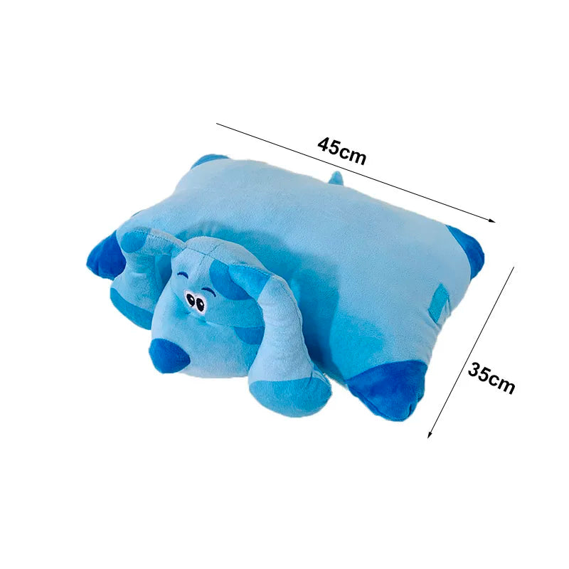 45x35cm Blue's Clues & You! Plush Pillow Cute Blue Dog Plush Stuffed Cushion Blues Clues You Beanbag Soft Plush Doll for Kids