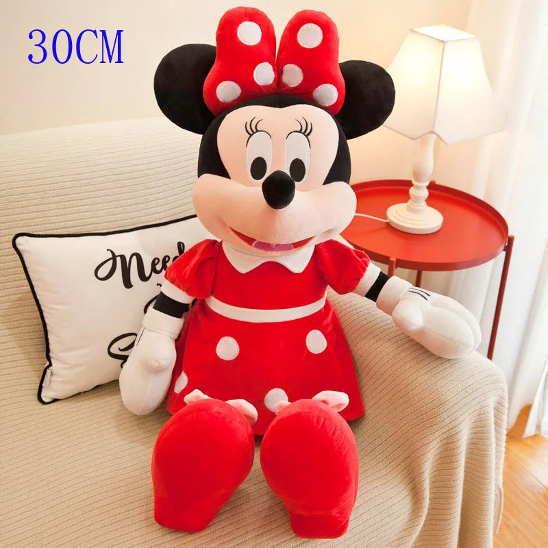 Disney Mickey Mouse Minnie Plush Dolls Stuffed Toys Birthday Christmas Gift for Kids Mickey Minnie Presents