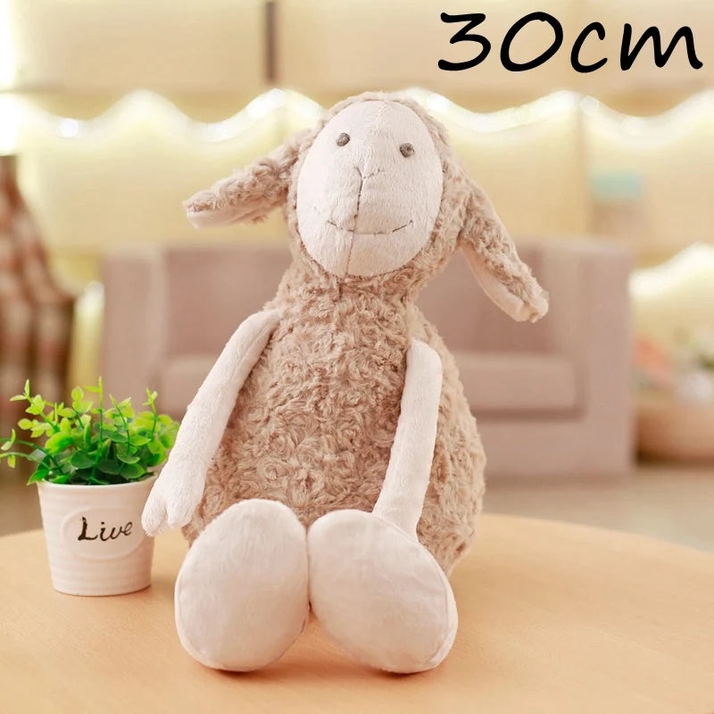 Korea Lamb Folding Plush Pillow Soft Stuffed Animal Simulation Sheep Plush Changeable Doll For Friend Room Decor Chair Cushion