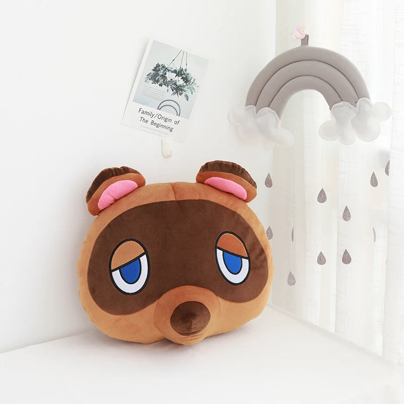 Animal Crossing Surrounding plush toy Friends Association Tanuki Stuffed Cushion Beanie Peluche Kawaii Room Deocr Children Gifts