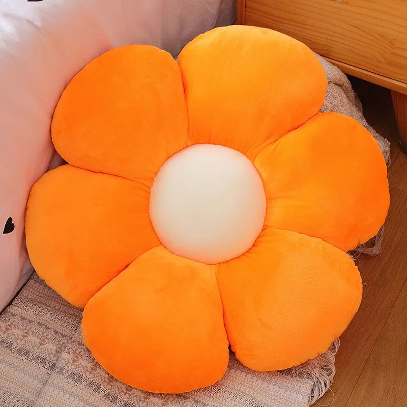 New Born Baby Girls Children Playmate Cushion Lifelike Flower Shaped Mat Plush Toys  Stuffed Soft Plant Flowers Plush Pillow