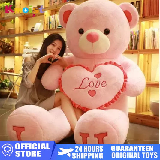 Premium 100cm Oversized I LOVE YOU Teddy Bear Plushie - Plushy Mart