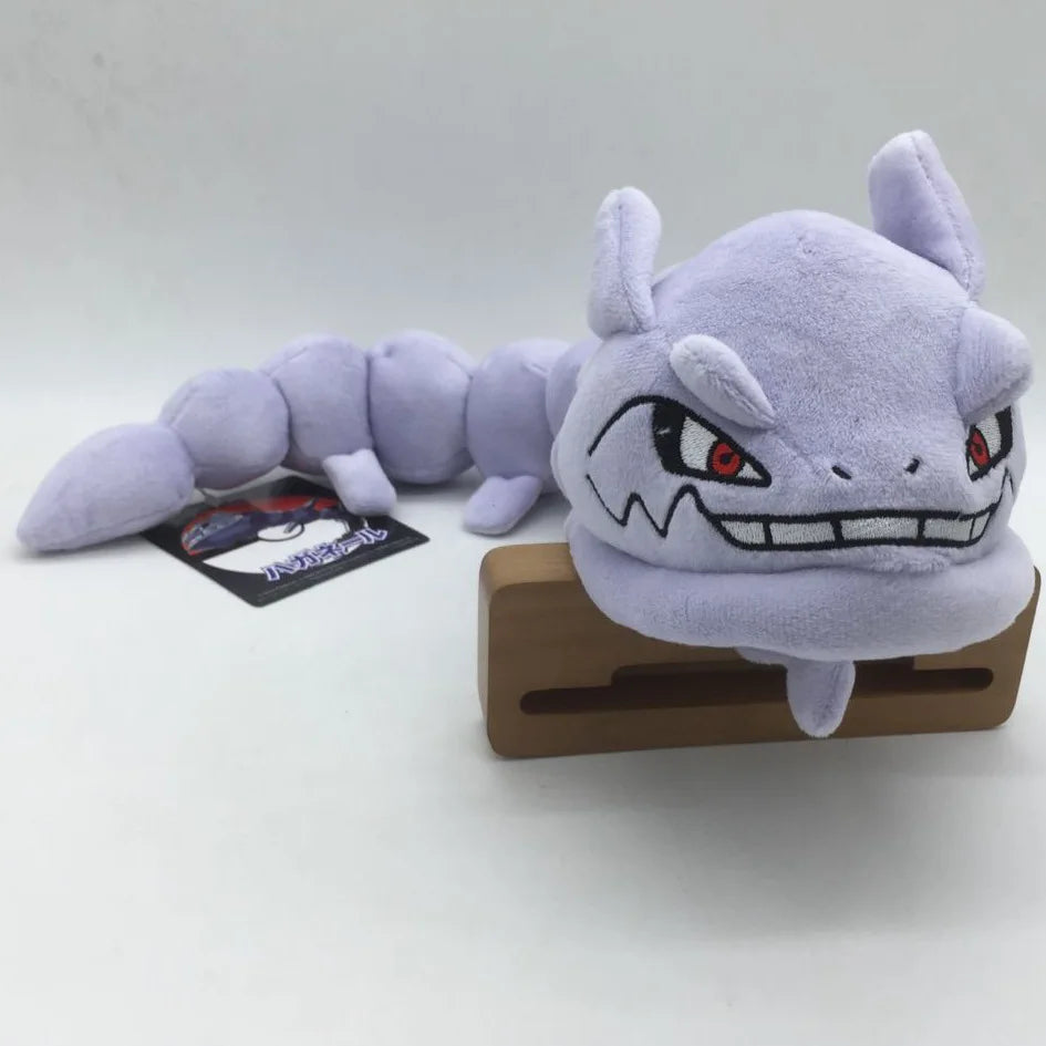 30cm TAKARA TOMY Pokemon Onix Steelix Kawaii Plush Toys Dolls With Tag Bendable Snake Shape Stuffed Toys For Children Gifts