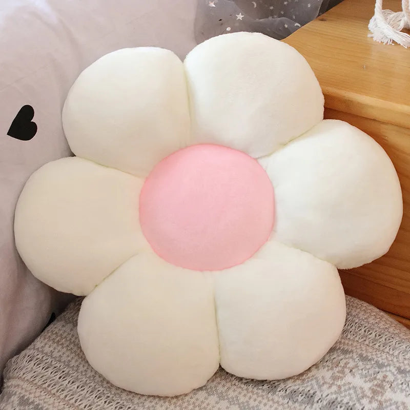 30/50/65cm Lifelike Flower Shaped Mat Plush Toys Baby Girls Children Playmate Cushion Stuffed Soft Plant Flowers Plush Pillow