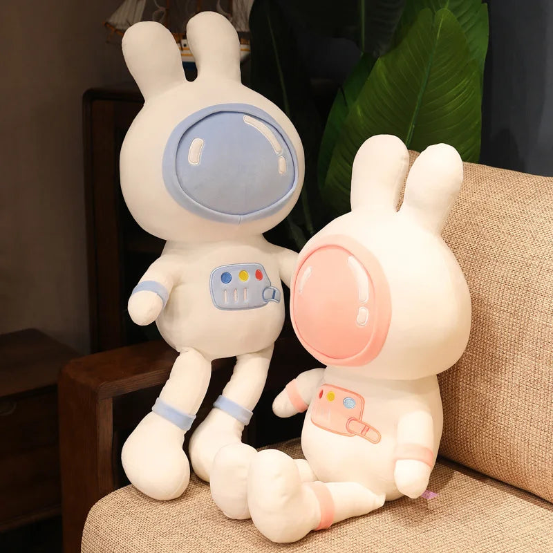 35-100cm Kawaii Space Rabbit Plush Toy Cute Soft Stuffed Animals Rabbit Astronaut Home Decor For Children Baby Appease Toys Gift