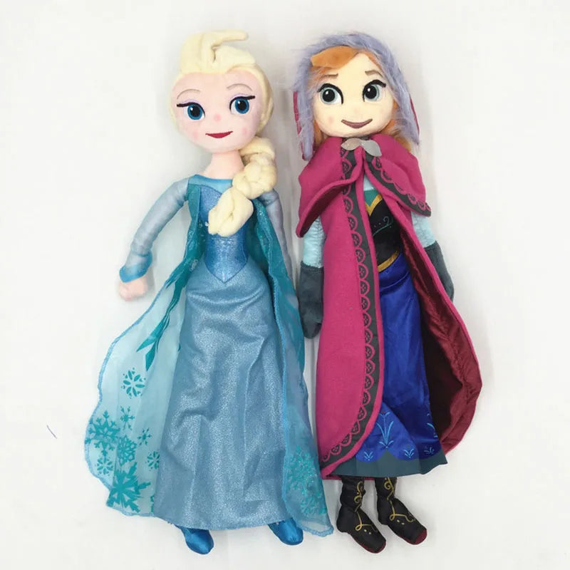 40CM-50CM Frozen Elsa Anna Princess Stuffed Plush Dolls Olaf Snow man Snowman Deer Ice Toys For Girls Kids Baby Christmas Gifts