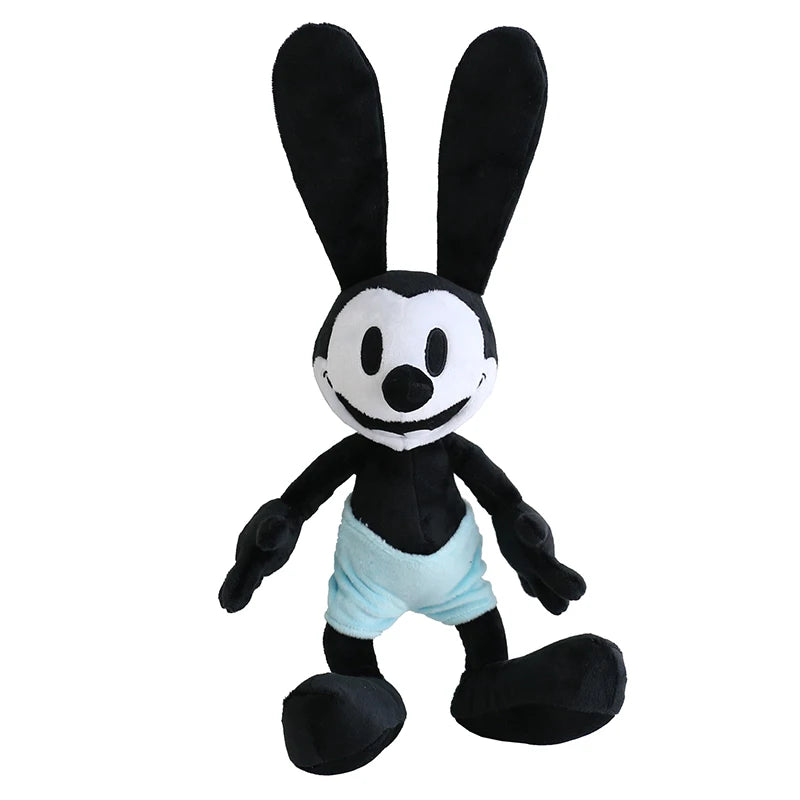 40/55cm Oswald Doll Plush Toy Black Rabbit Plushies Anime Oswald the Lucky Rabbit Appease Doll Birthday Gifts For Kids Girl