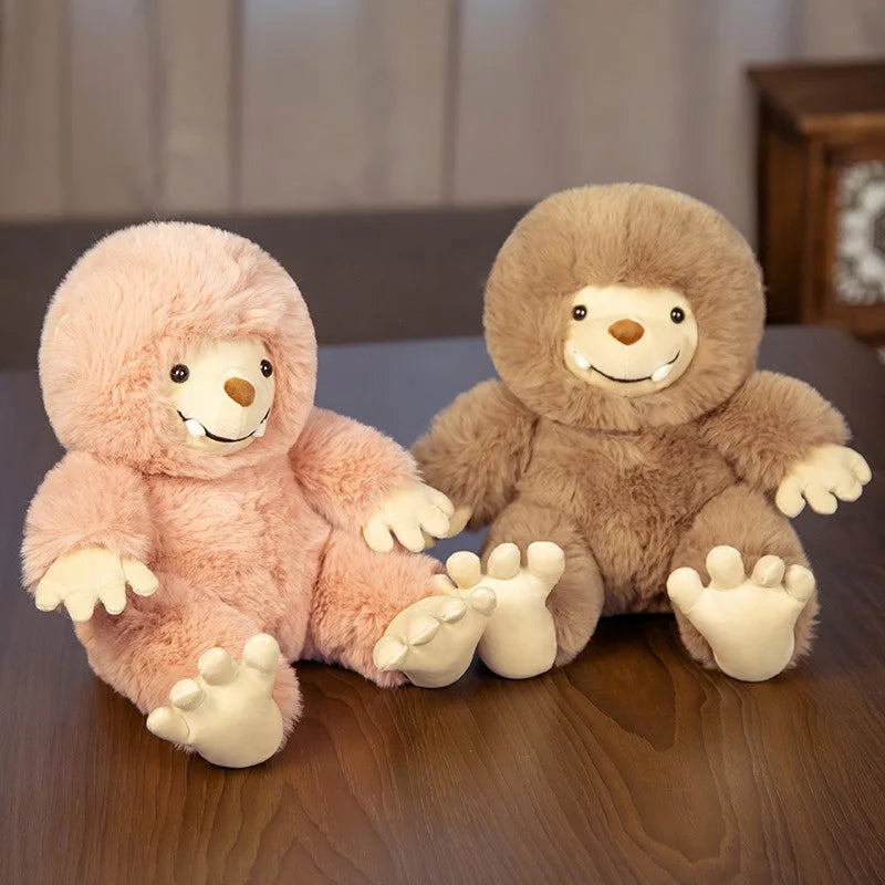 Cute Bigfoot Monster Plush Toy Soft Cartoon Animal Sloth Stuffed Doll Accompany Toys Birthday Gifts For Kids Girls Children