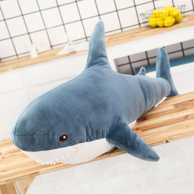 Super Huge Plush Shark Toy Soft Stuffed Speelgoed Animal Reading Pillow for Birthday Gifts Cushion Doll Gift For Children