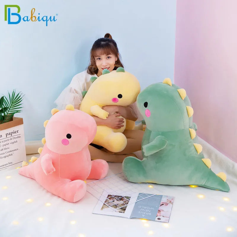 25-50cm Super Soft Lovely Dinosaur Plush Doll Cartoon Stuffed Animal Dino Toy for Kids Baby Hug Doll Sleep Pillow Home Decor