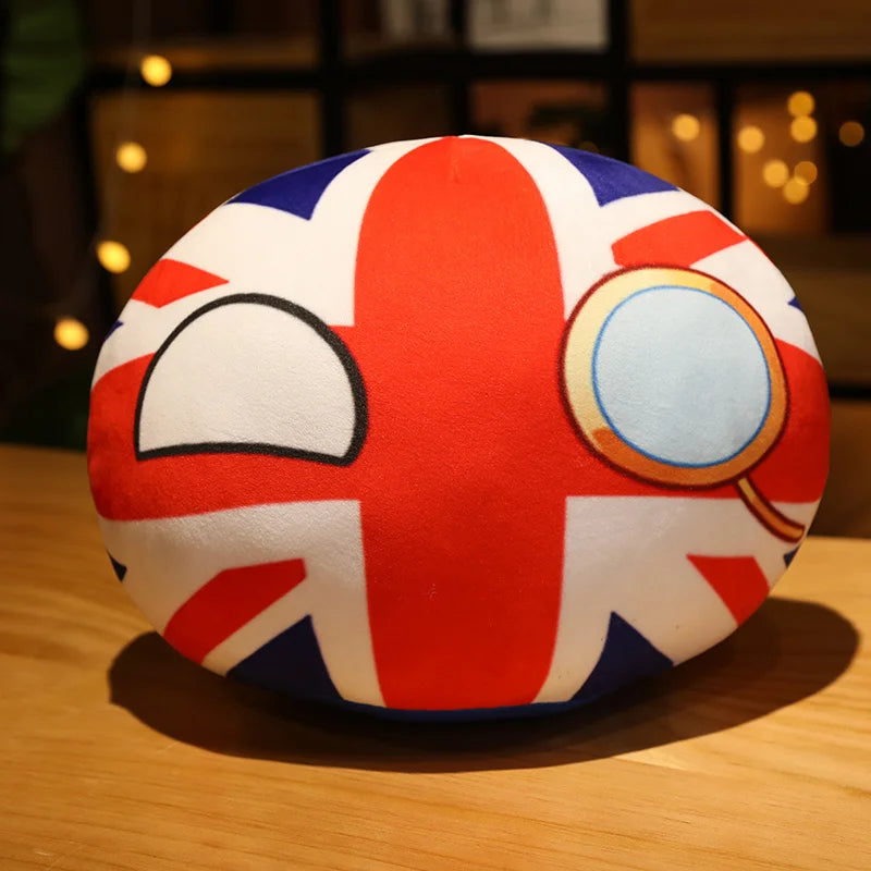 Hot 10/40cm Creative Country Ball Toy Stuffed Polandball Plush Doll Countryball USSR USA FRANCE RUSSIA UK JAPAN GERMANY  ITALY