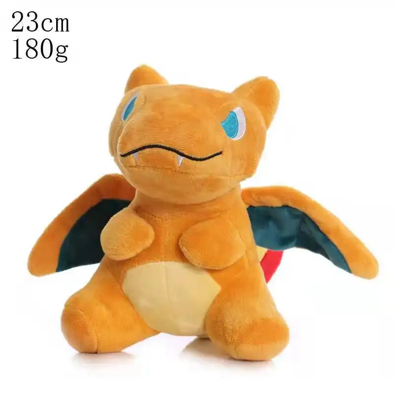 TAKARA TOMY  Anime Pokemoned Eve Pikachsus Piplup Charizard Wartortle Squirrel   Kawaii Plush Toys Dolls Gift For Children