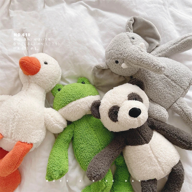 40cm Long-legged Frog Panda Plush Toy Elephant Chick Doll Soft Stuffed Animal Bunny Plushies Gifts for Girl High Quality