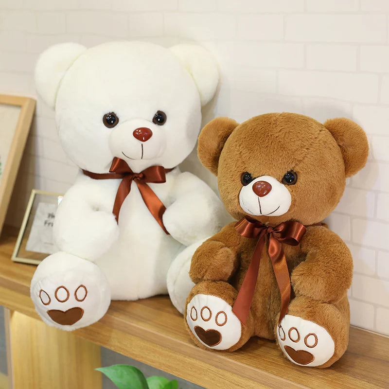 High Quality 35/50/60CM 5 Colors Lovely Bow-Knot Bear Doll Stuffed Animal Bear Plush Toys Lovers Girls Birthday Baby Gift