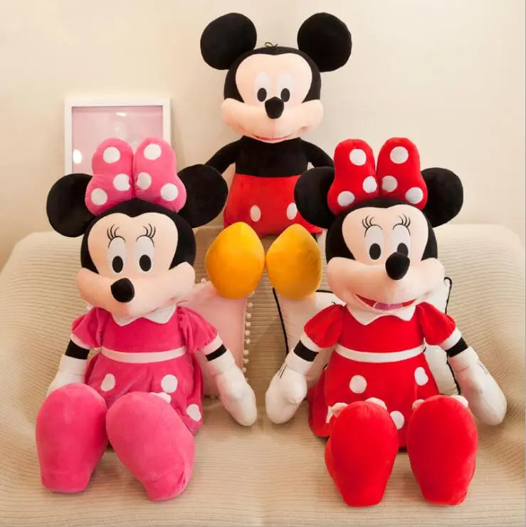 Premium 40/50cm Mickey Mouse Minnie Plush Dolls - Plushy Mart