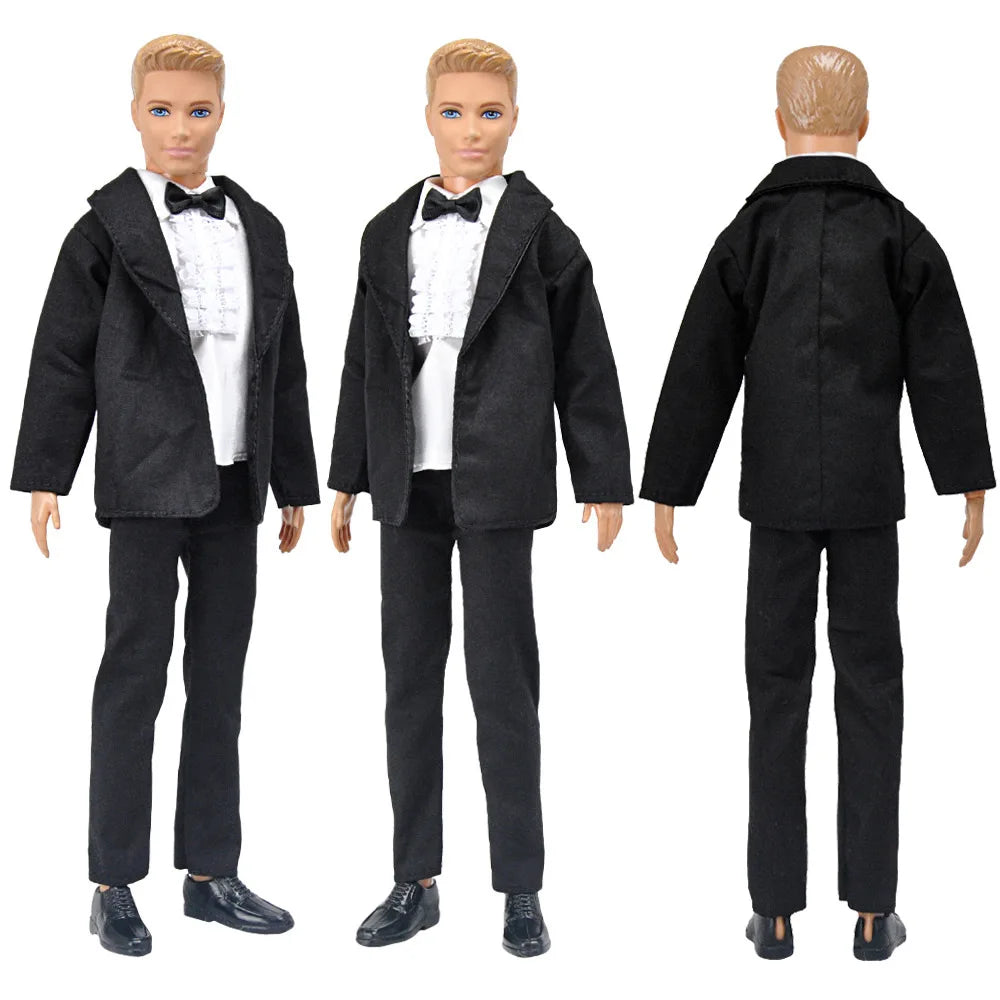 Boyfriend Ken Clothes Ken Suit Wedding Suit Doll Dress Wedding Dress Doll Party Dressing For 12'' 30cm Ken Doll Accessories