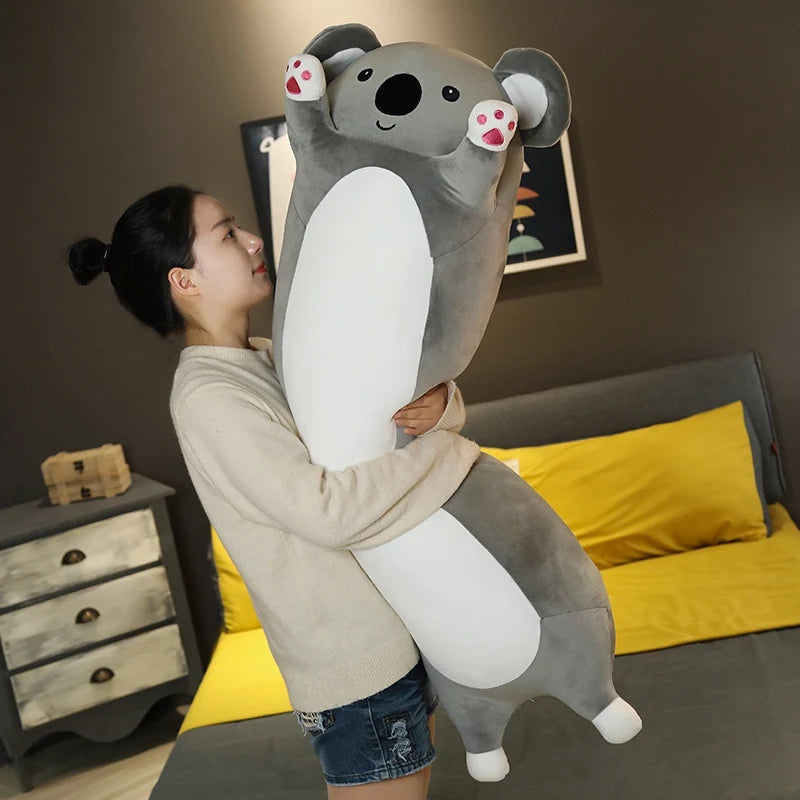 Plush Animals Koala Cat Rabbit Panda Lovely Long Soft Gift Creative Office Lunch Break Nap Sleeping Pillow Cushion Stuffed Toys