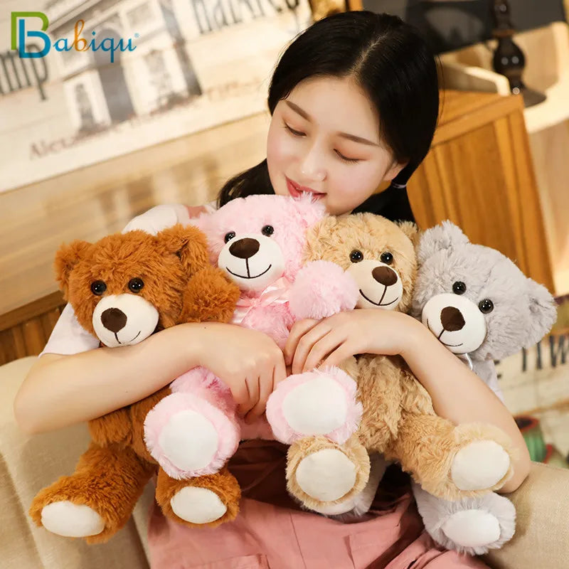 Plush Toy For Children Cartoon Colorful  Bear Stuffed Plush Animal Bear Doll Kids Baby Birthday Gift Wedding Party Toy